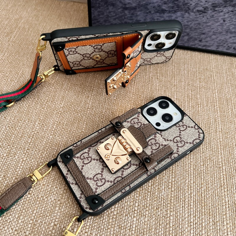 Premium Card Bag Chain Classic iPhone-deksel