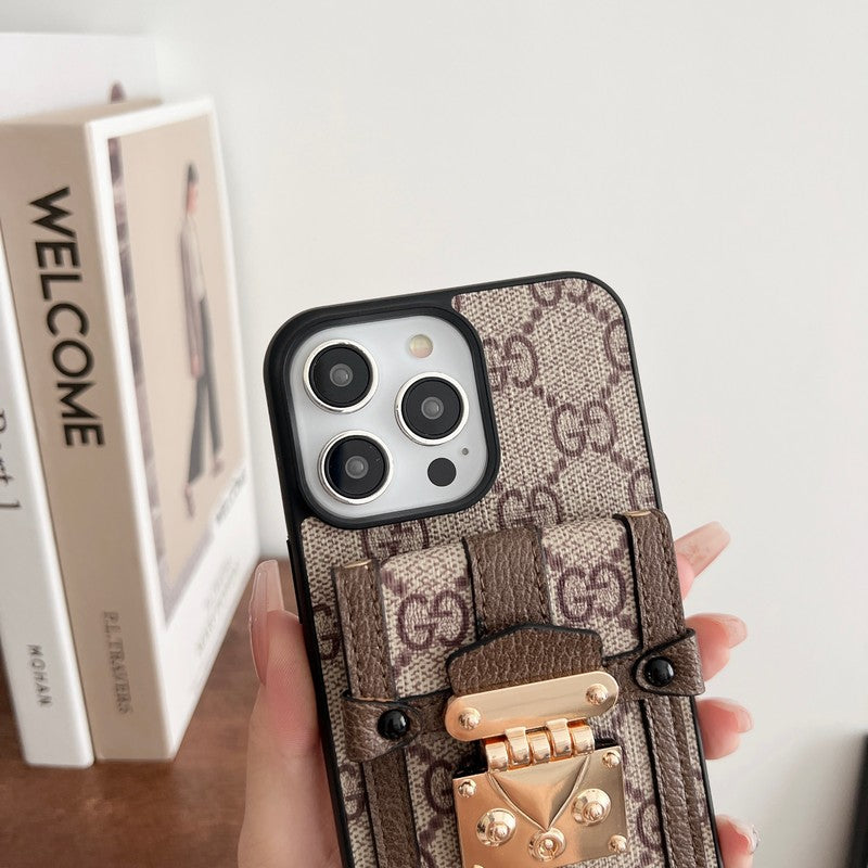 Premium Card Bag Chain Classic iPhone-deksel