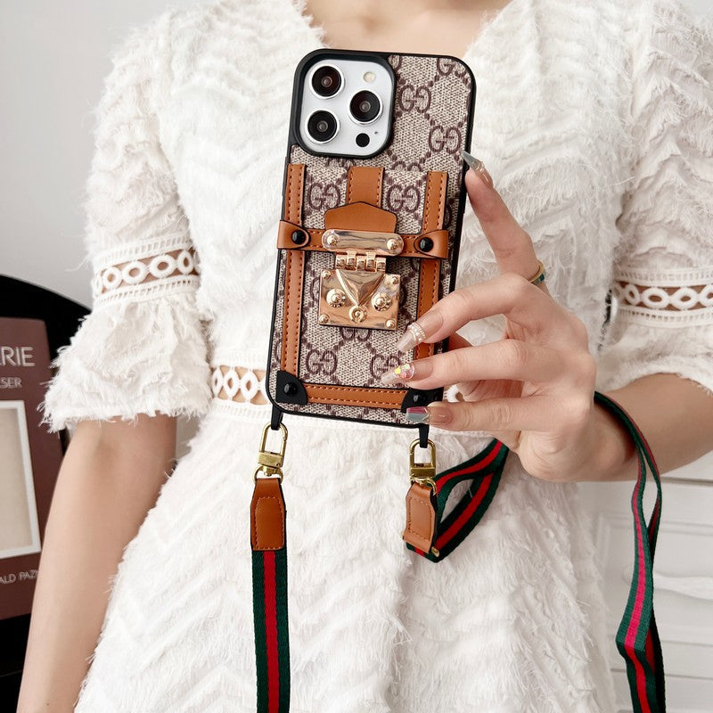 Premium Card Bag Chain Classic iPhone-deksel