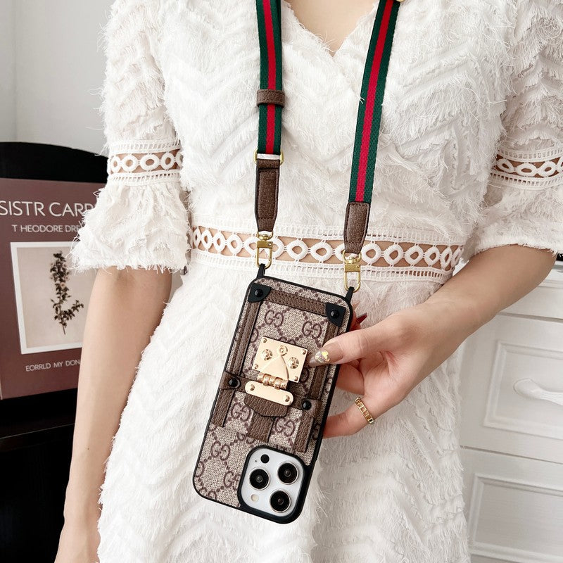 Premium Card Bag Chain Classic iPhone-deksel