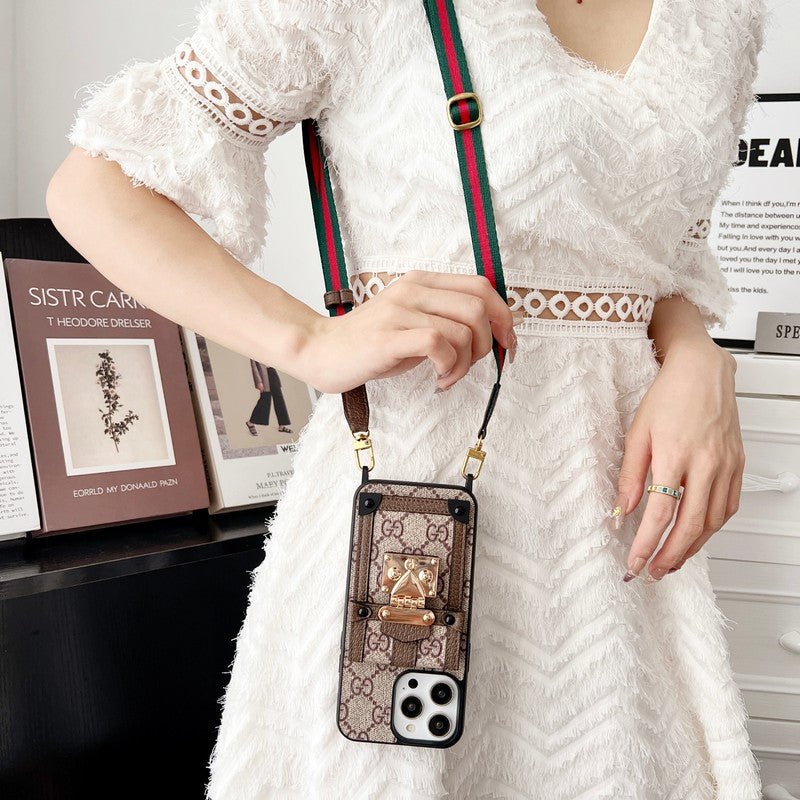 Premium Card Bag Chain Classic iPhone-deksel