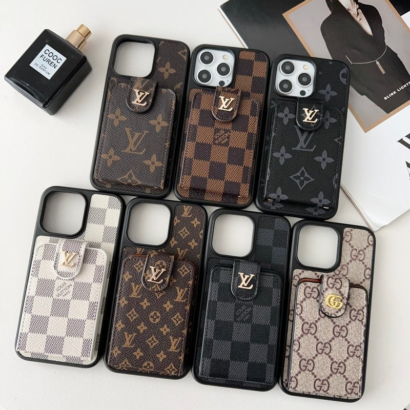 Luxury Black & White Card Bag iPhone Case