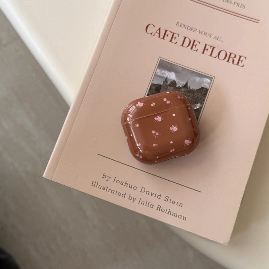 Niedliche AirPods-Hülle mit Blumenmuster