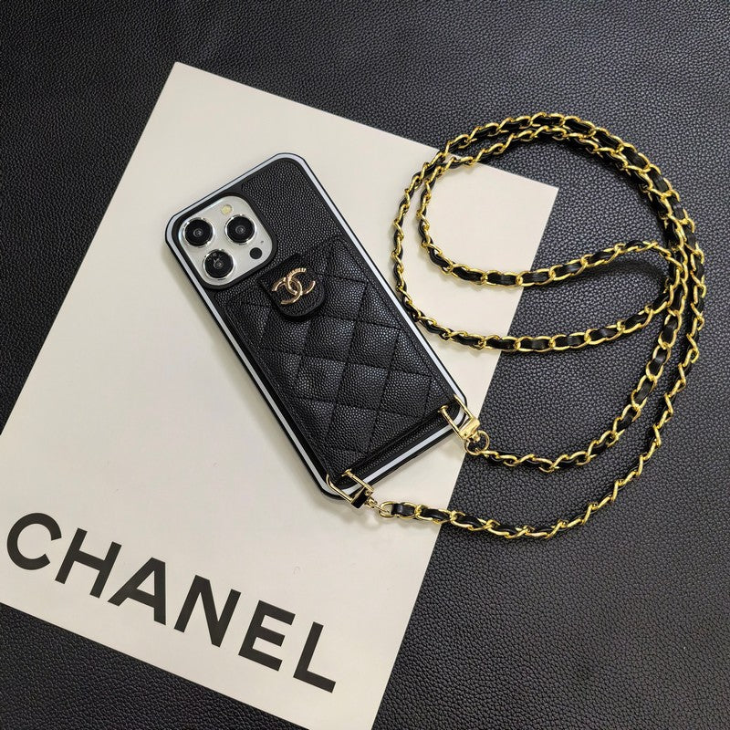 Elegant Crossbody Leather iPhone-deksel