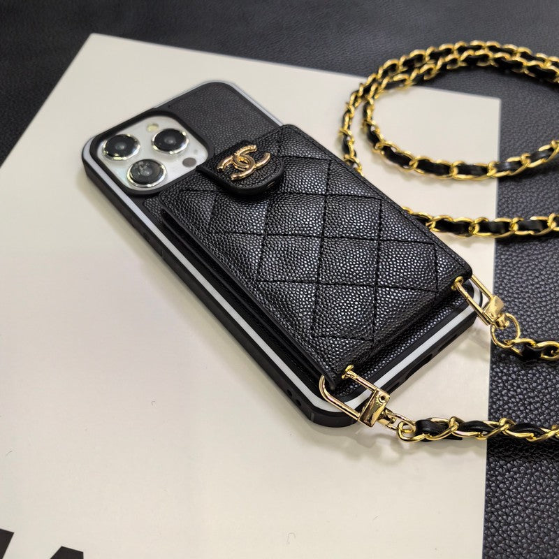 Elegant Crossbody Leather iPhone-deksel