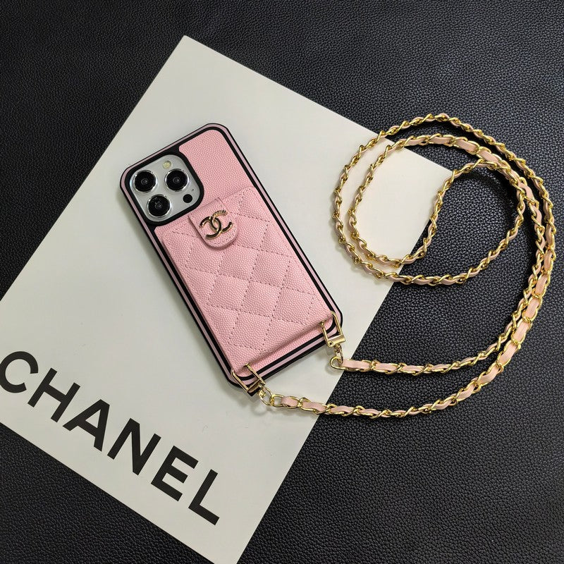 Elegant Crossbody Leather iPhone-deksel