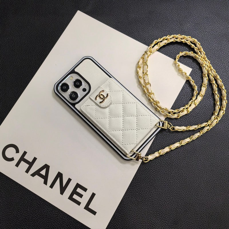 Elegant Crossbody Leather iPhone-deksel