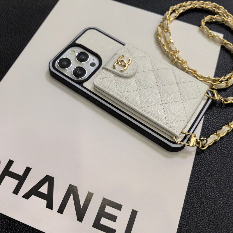 Elegant Crossbody Leather iPhone-deksel