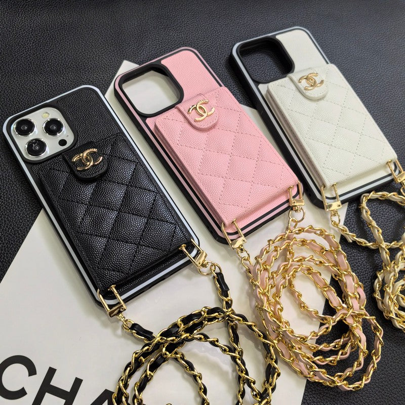 Elegant Crossbody Leather iPhone-deksel
