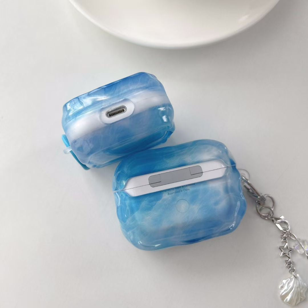 Blue Sky AirPods pouzdro s jelly Beaded Charm