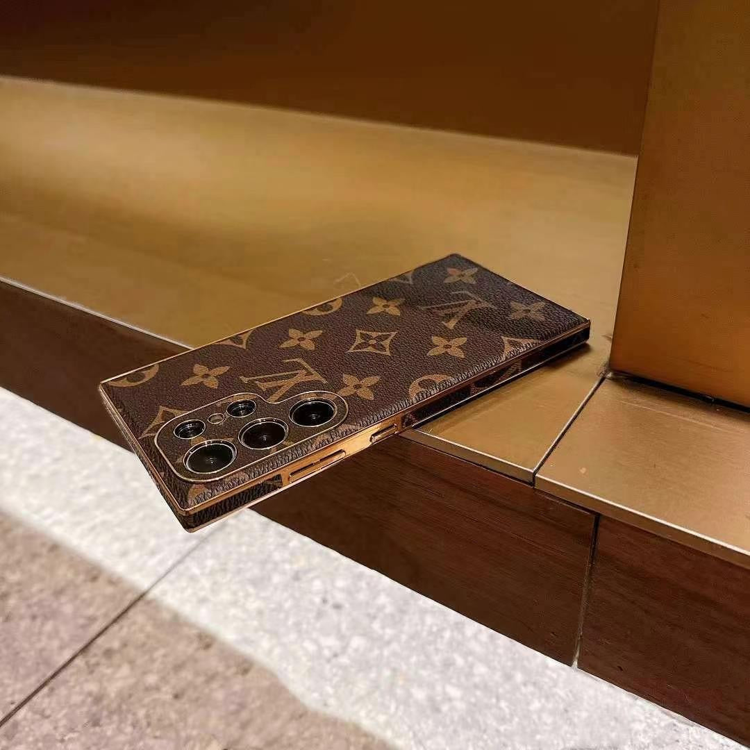 삼성 갤럭시용 브라운 컬러 휴대폰 케이스