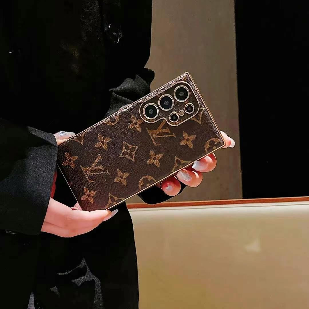 삼성 갤럭시용 브라운 컬러 휴대폰 케이스