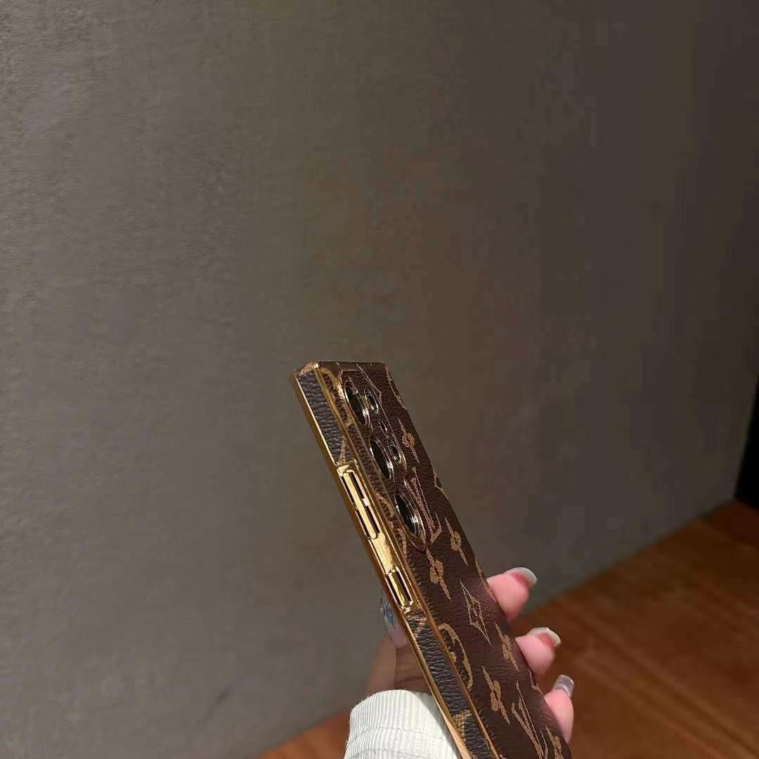 삼성 갤럭시용 브라운 컬러 휴대폰 케이스