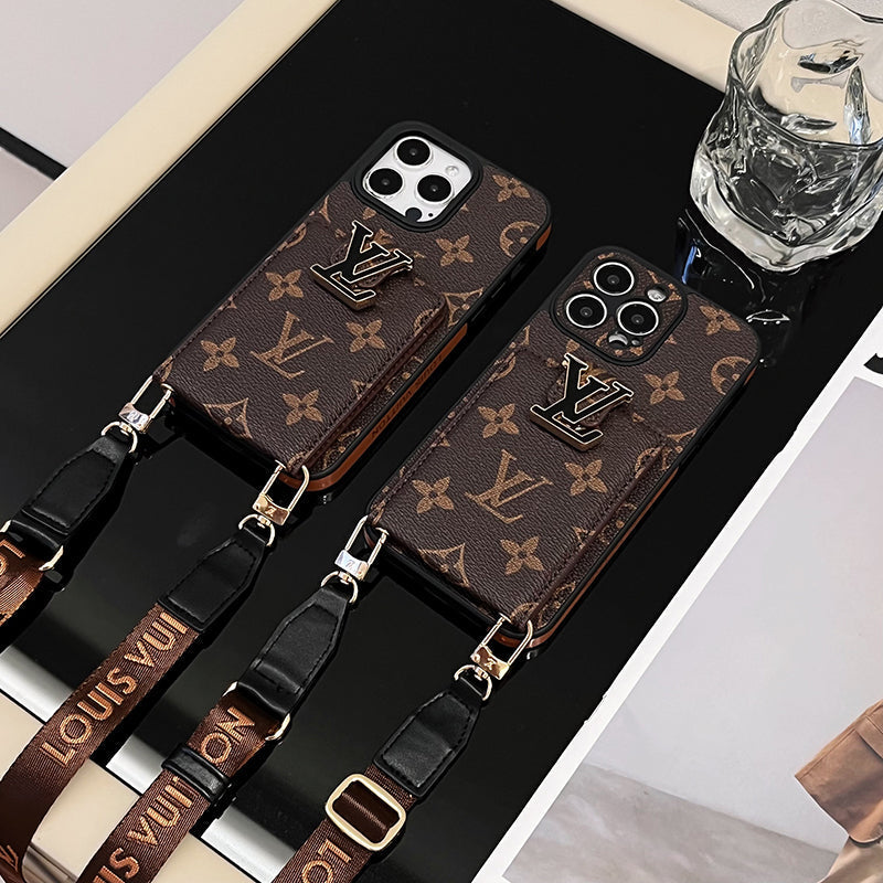 Luksus Card Bag Chain iPhone-deksel