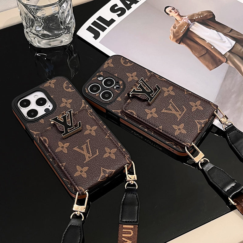 Luksus Card Bag Chain iPhone-deksel