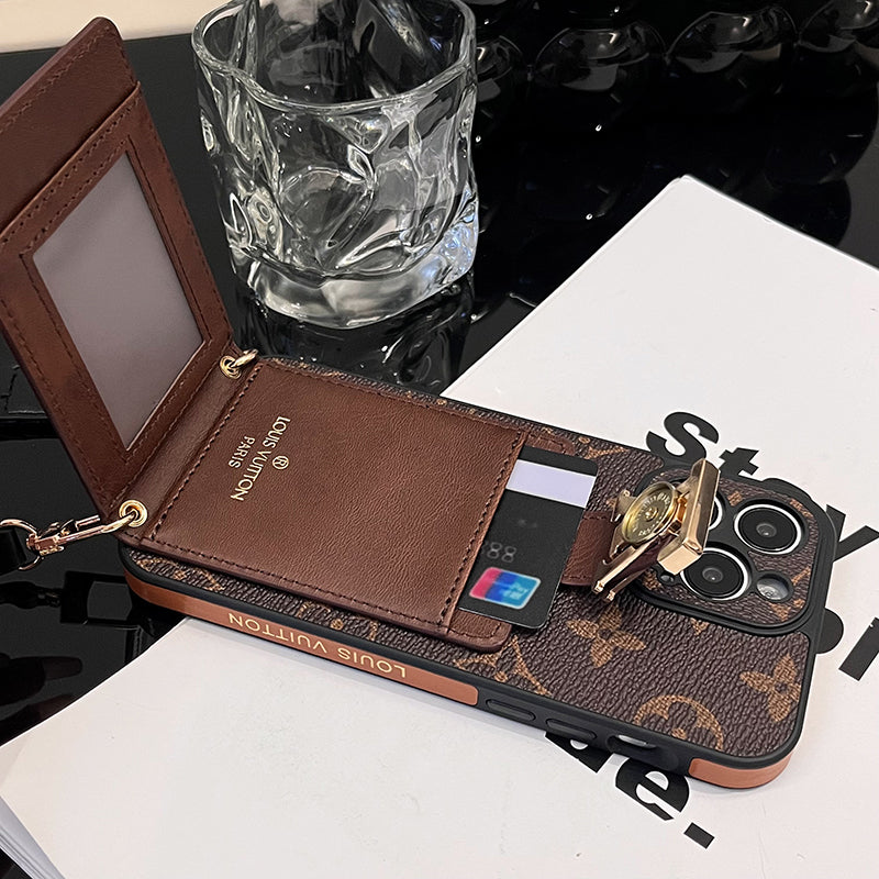Luksus Card Bag Chain iPhone-deksel