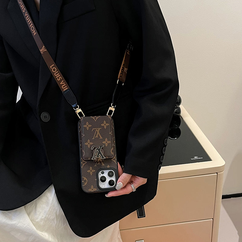 Luksus Card Bag Chain iPhone-deksel