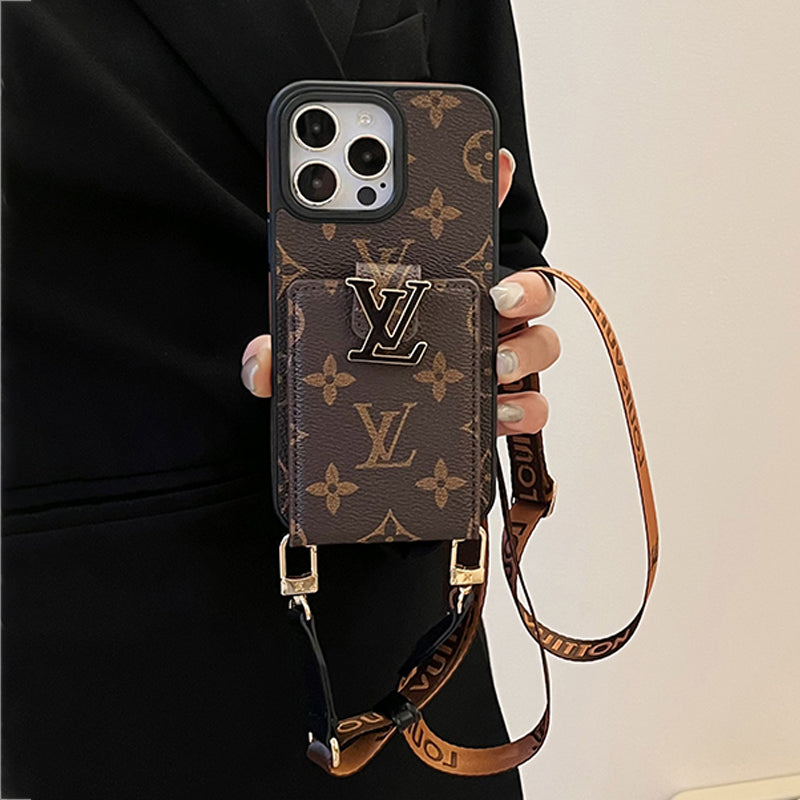 Luksus Card Bag Chain iPhone-deksel
