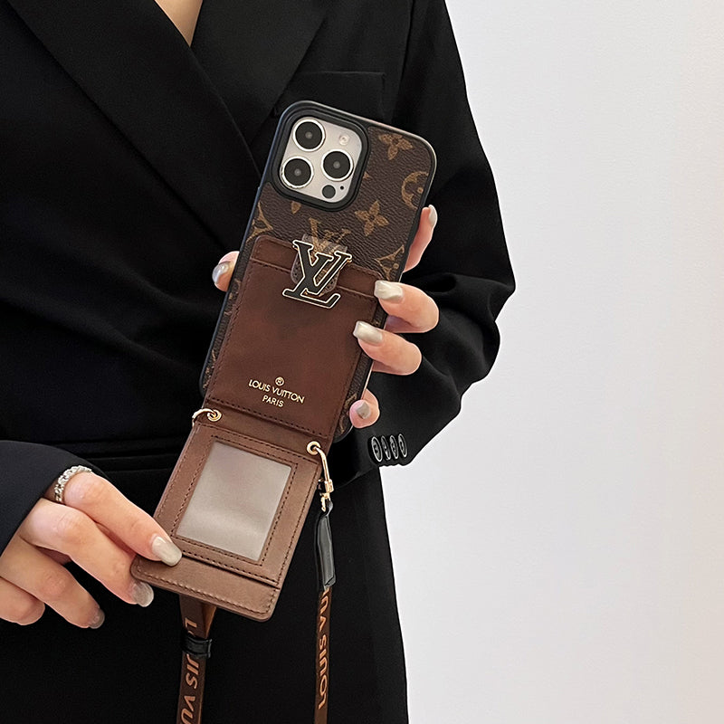 Luksus Card Bag Chain iPhone-deksel