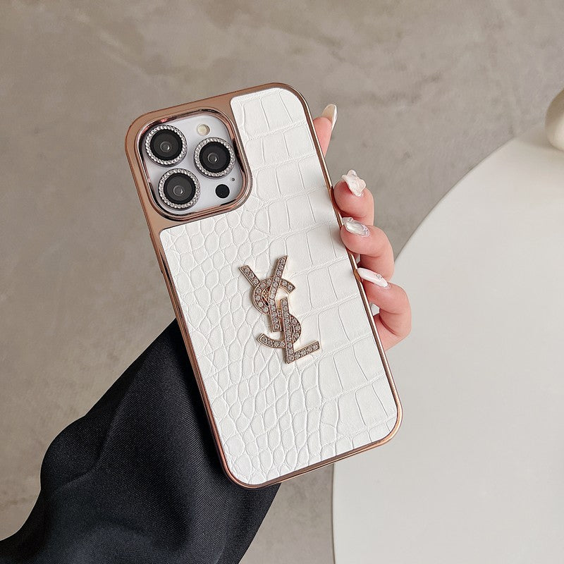 Saint Color Leather Rose Gold iPhone-deksel
