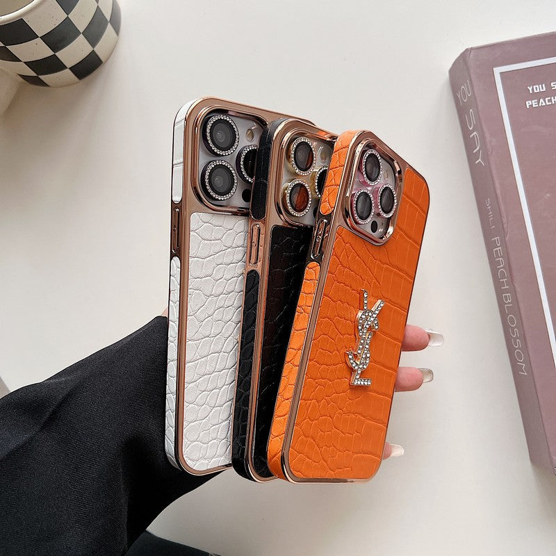 Saint Color Leather Rose Gold iPhone-deksel