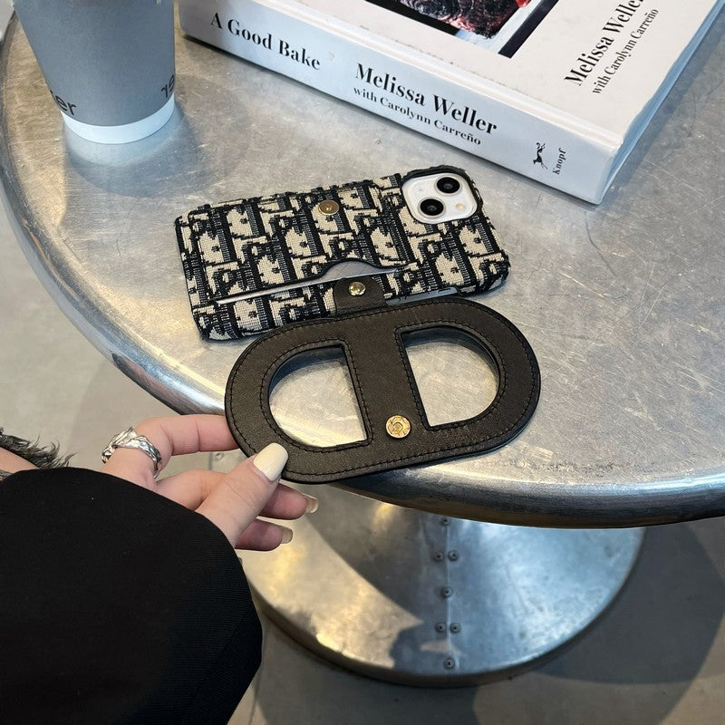 Fashion Bracket Card Bag iPhone-deksel