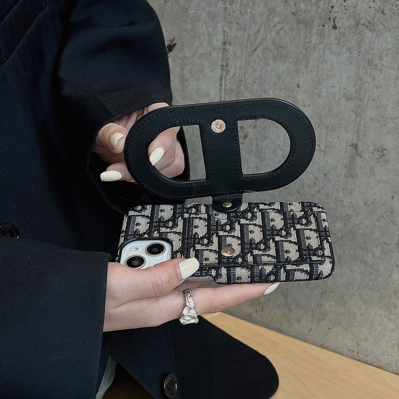 Fashion Bracket Card Bag iPhone-deksel