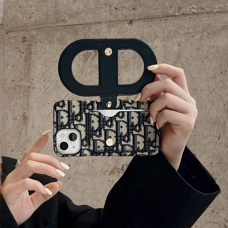 Fashion Bracket Card Bag iPhone-deksel