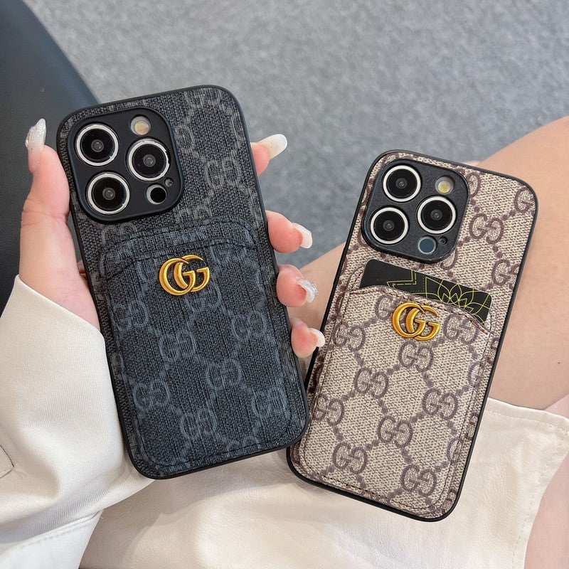 Prémium kártyatáska klasszikus iPhone tok