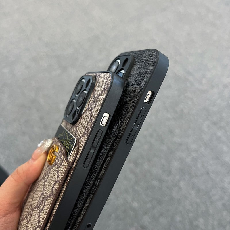 Prémium kártyatáska klasszikus iPhone tok