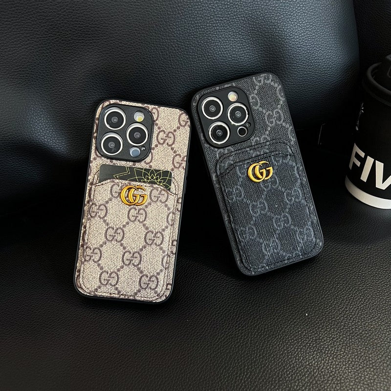 Prémium kártyatáska klasszikus iPhone tok