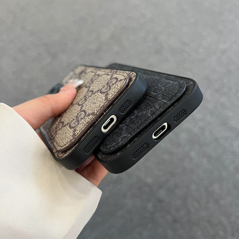 Prémium kártyatáska klasszikus iPhone tok