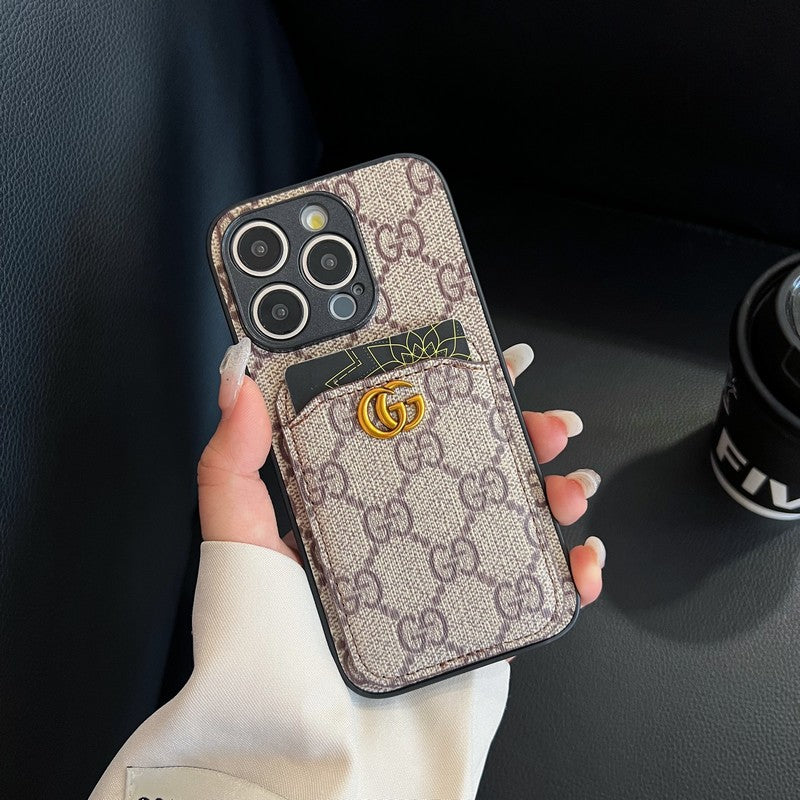 Prémium kártyatáska klasszikus iPhone tok
