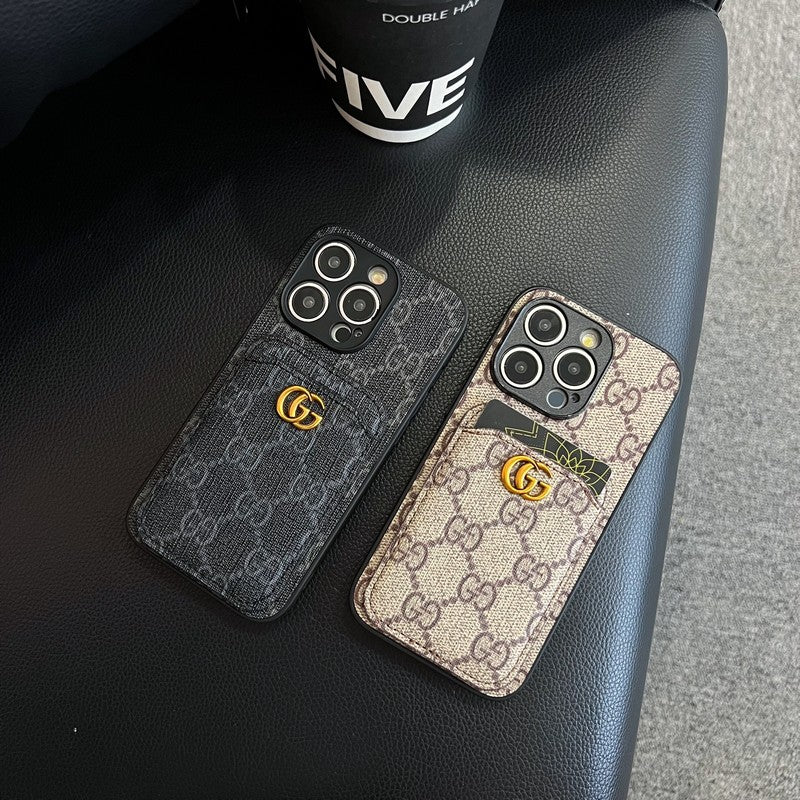 Prémium kártyatáska klasszikus iPhone tok