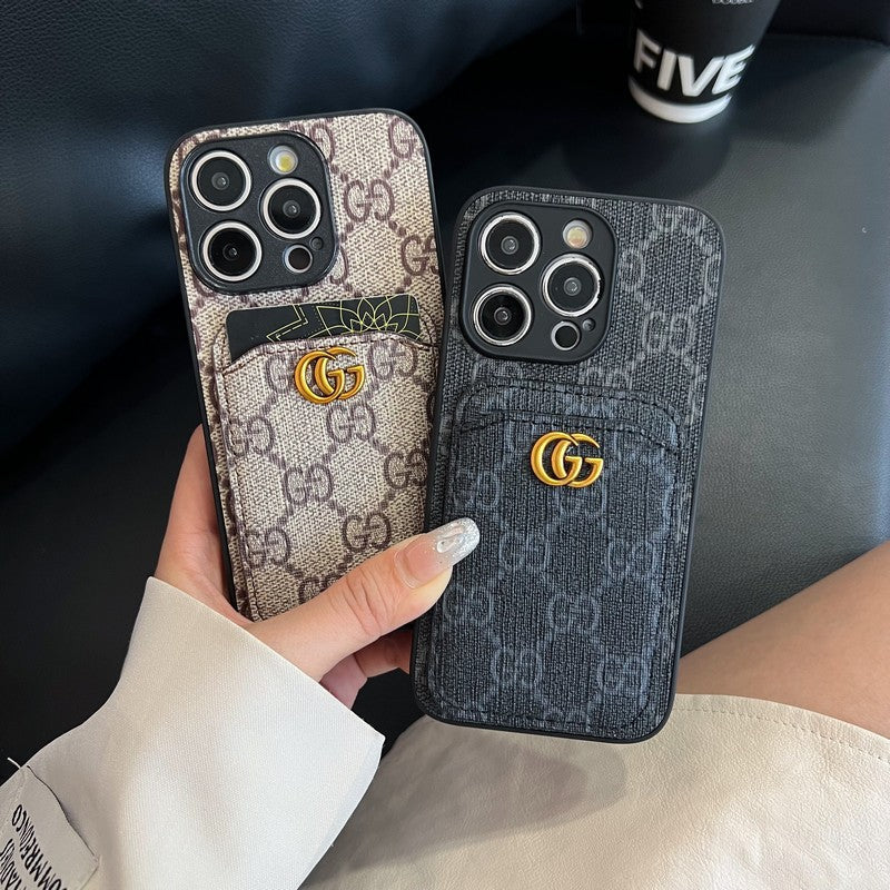 Prémium kártyatáska klasszikus iPhone tok