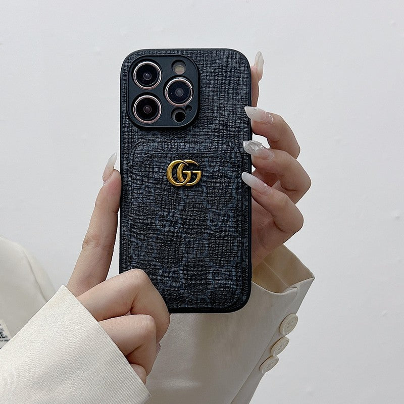 Prémium kártyatáska klasszikus iPhone tok