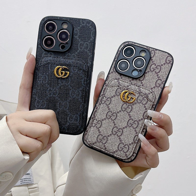 Prémium kártyatáska klasszikus iPhone tok