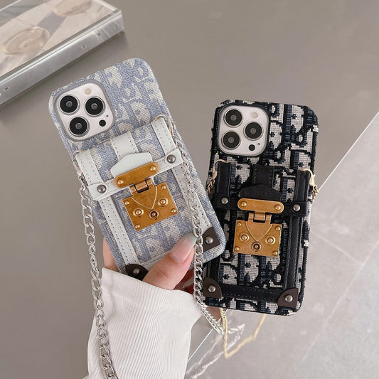 Mode kort taske stof iPhone etui