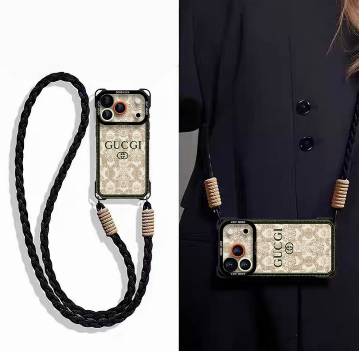 Étui de téléphone en cuir portable & Conception bandoulière · Nouvelle version pour iPhone 17