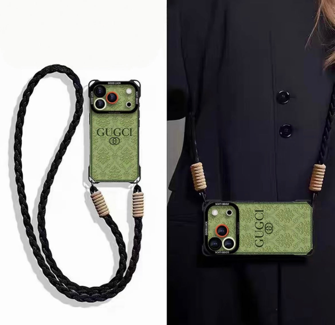 Étui de téléphone en cuir portable & Conception bandoulière · Nouvelle version pour iPhone 17