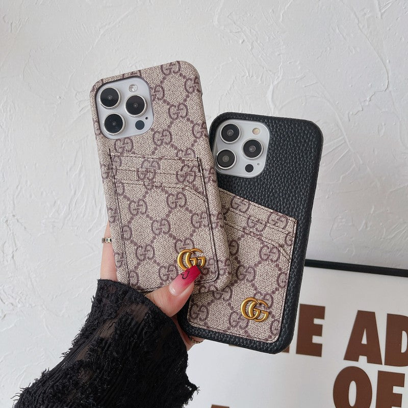Premium Card Bag Klassisk iPhone-deksel