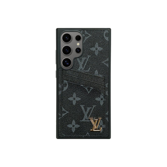 Schlichtes schwarzes Etui mit Karteninhaber-Signatur | Samsung