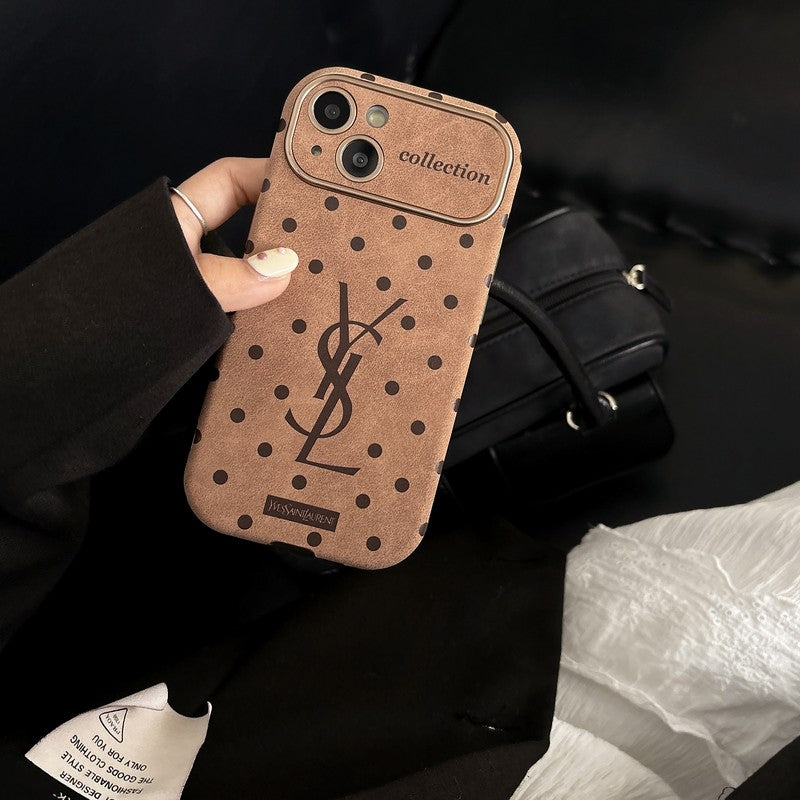Saint Brown Leather iPhone deksel