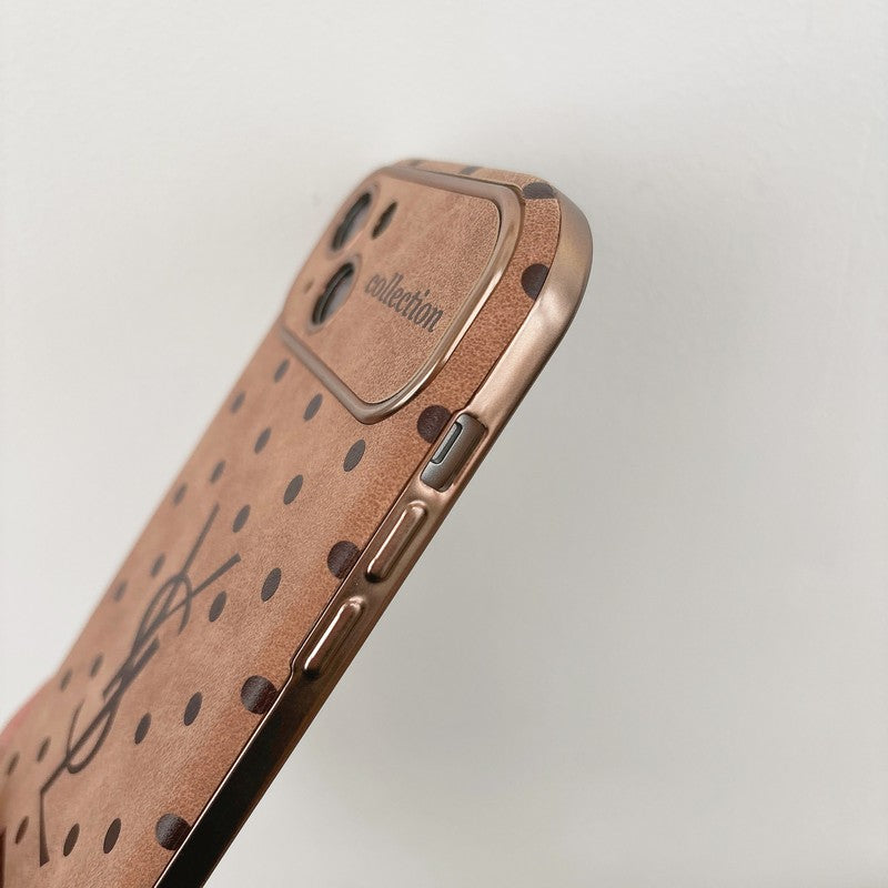 Saint Brown Leather iPhone deksel