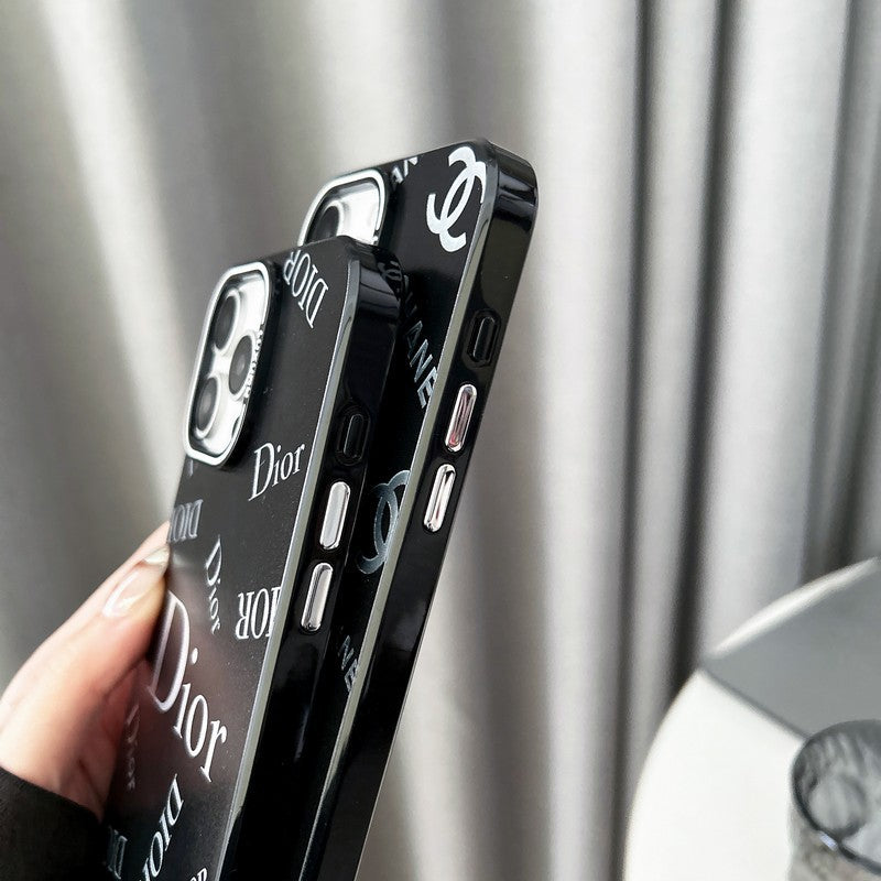 Custodia per iPhone nera alla moda