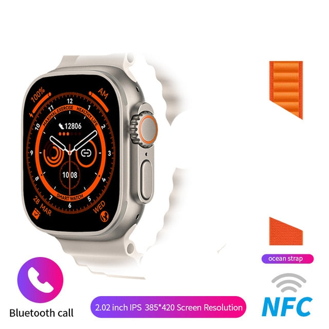 Sraith Faire Cliste Glao Ultra Bluetooth le haghaidh Apple Watch
