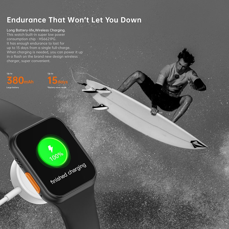 Montre connectée Ultra pour hommes, série 8, NFC, accès aux portes, pour téléphone Android et Apple, nouveau