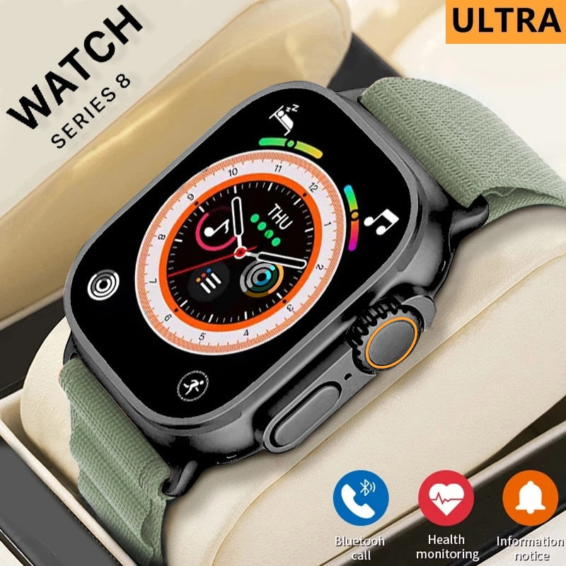 Sraith Faire Cliste Glao Ultra Bluetooth le haghaidh Apple Watch