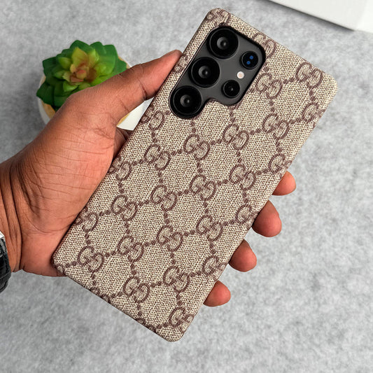 Luxuriöse Premium-PU-Lederhülle mit Muster für Samsung Galaxy