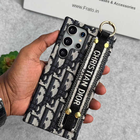 Luxusmarke C Dior Gürtelmuster Hülle für Samsung Galaxy